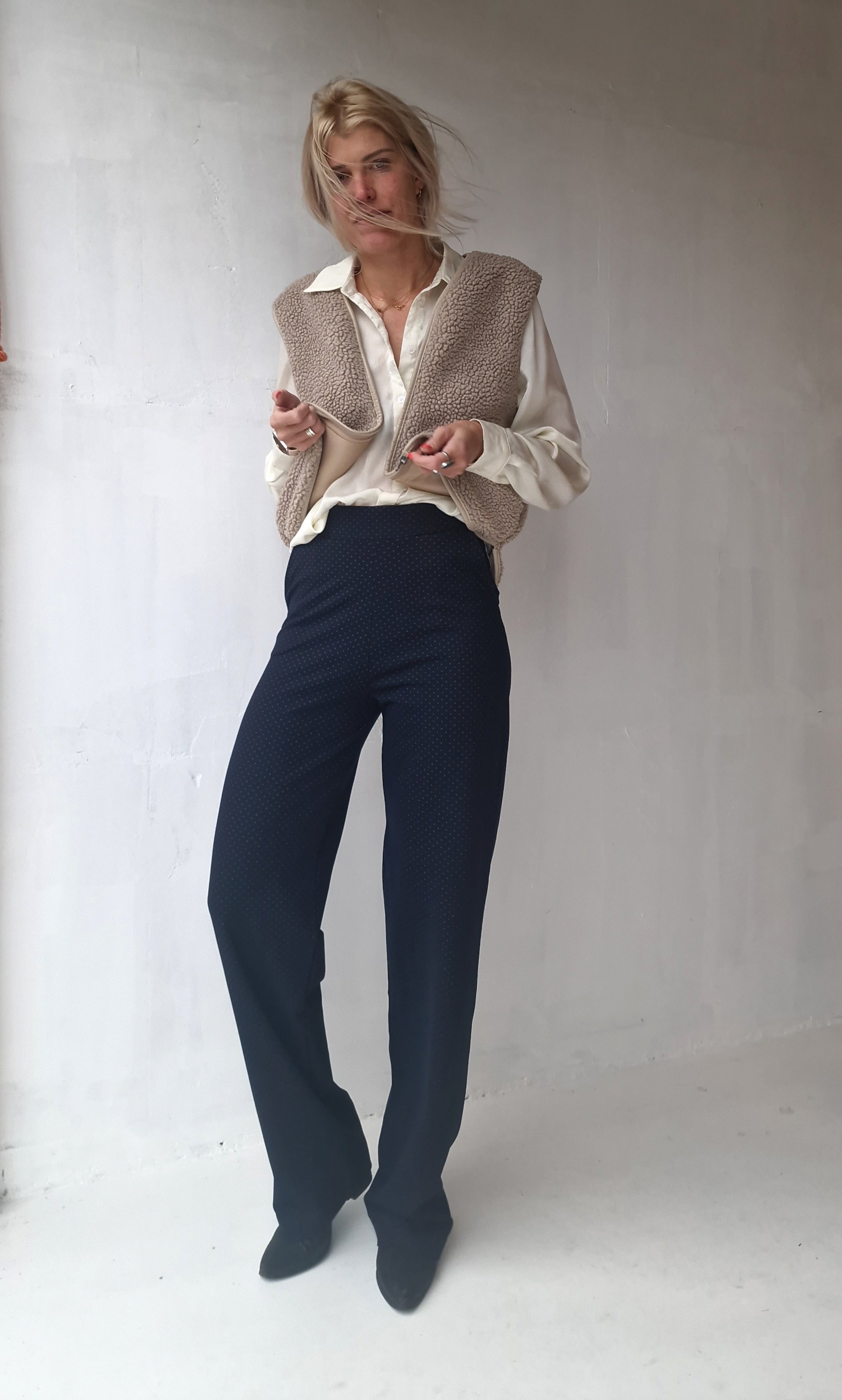 Extra langes, weites Bein | schwarz &amp; zacht | groß | Länge 36