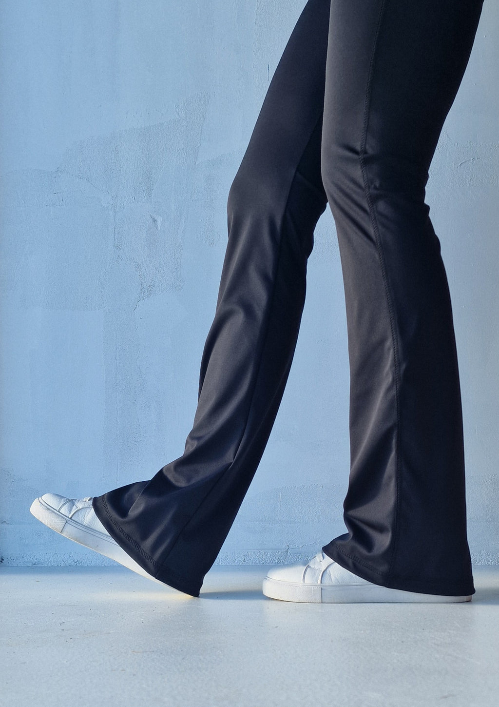 Extra lange Sportleggings | Steekzak &amp; Koordje | schwarz | groß | Längenmaß 32, 34 und 36