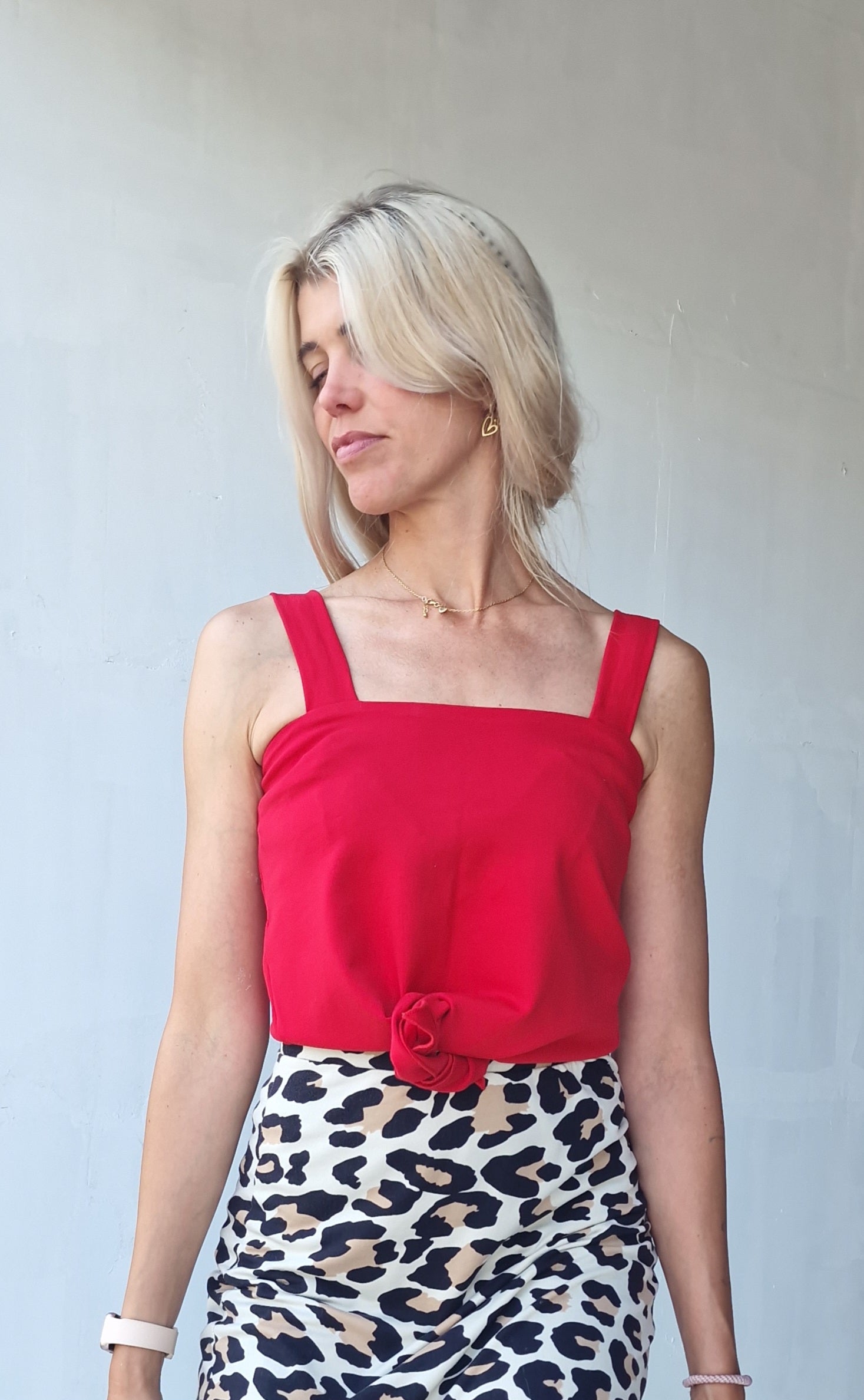 Top geknoopt red | Liz