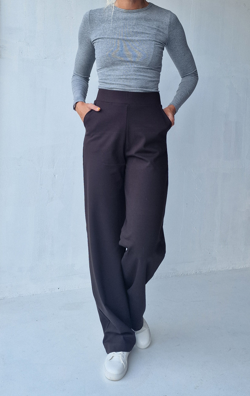Extra lange Wide-Leg-Hose | schwarz | Länge 34 & 36
