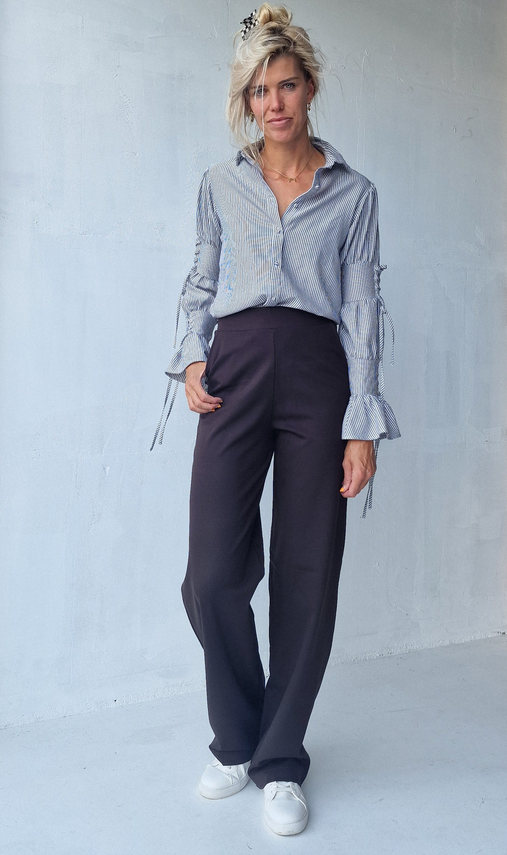 Extra lange Wide-Leg-Hose | schwarz | Länge 34 & 36