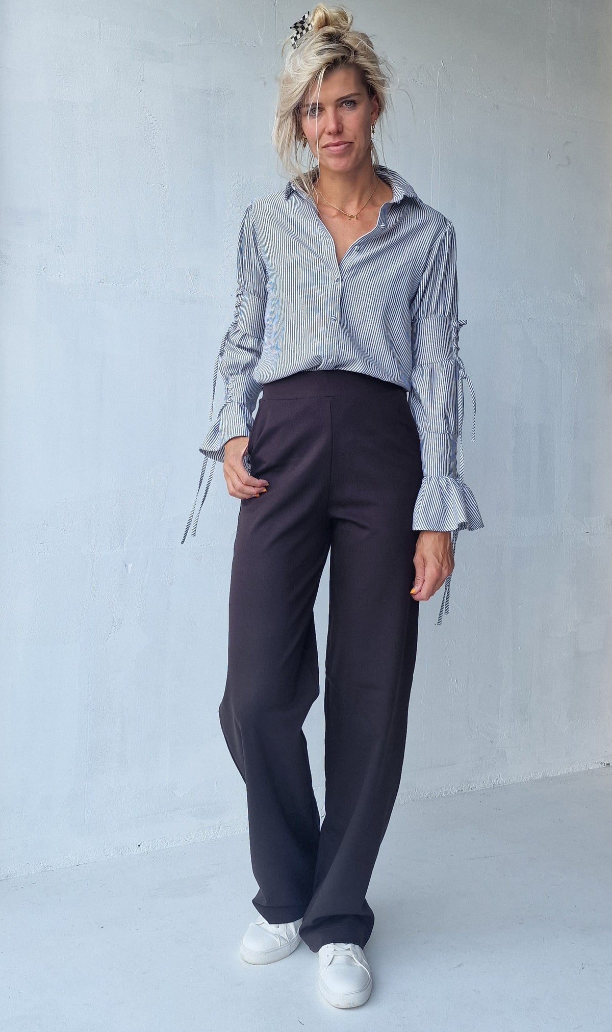 Extra lange Wide-Leg-Hose | schwarz | Länge 34 & 36