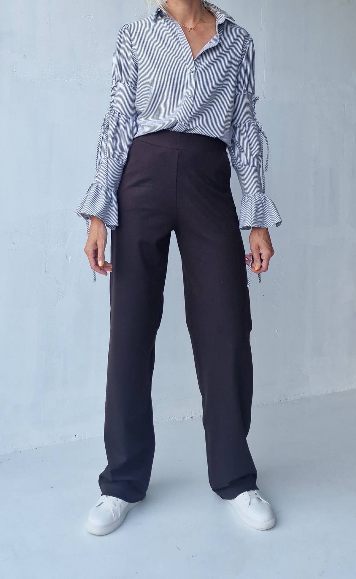 Extra lange Wide-Leg-Hose | schwarz | Länge 34 & 36