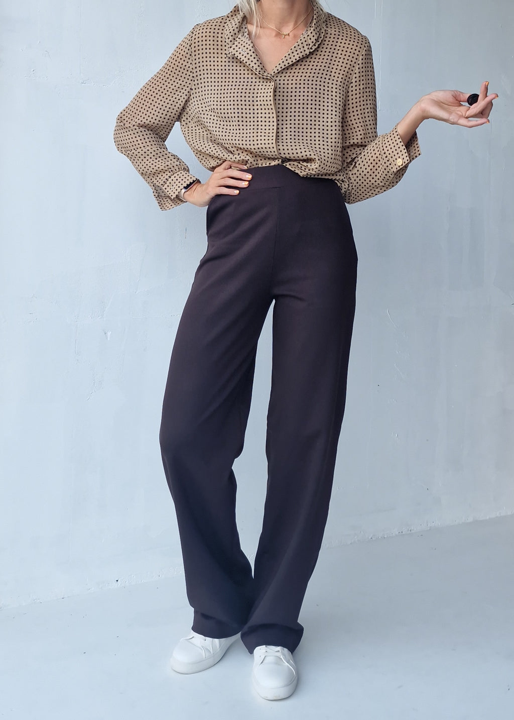 Extra lange Wide-Leg-Hose | schwarz | Länge 34 & 36
