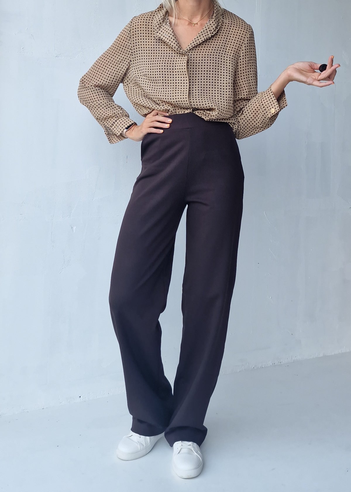 Extra lange Wide-Leg-Hose | schwarz | Länge 34 & 36