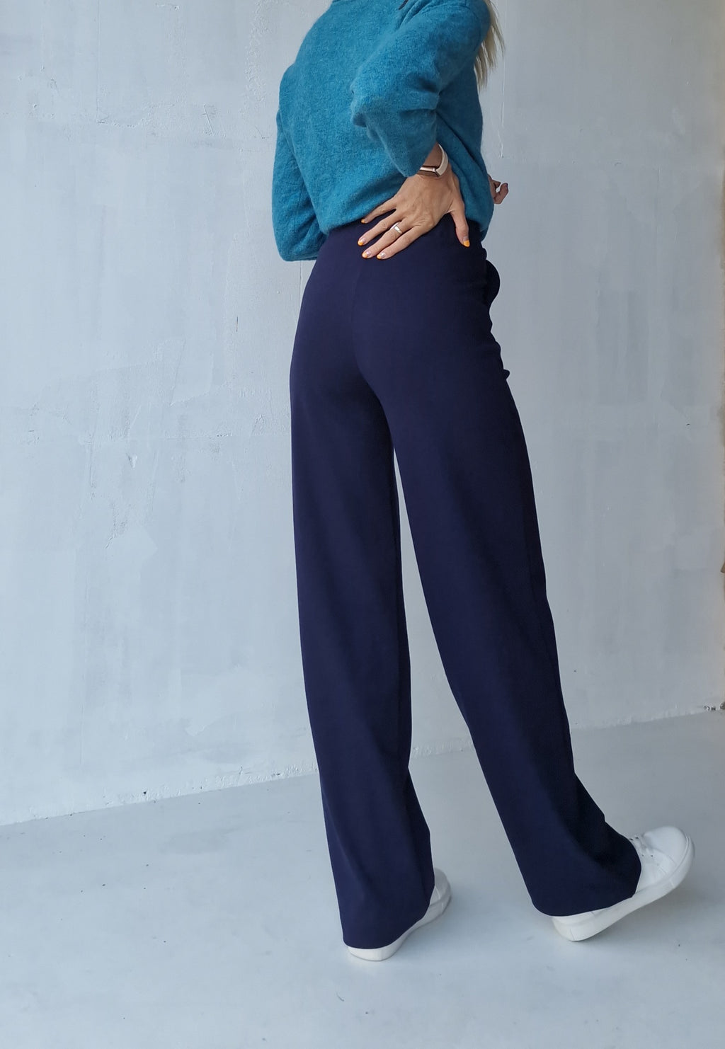 Extra lange Wide-Leg | Marineblau | Tall | Länge 36