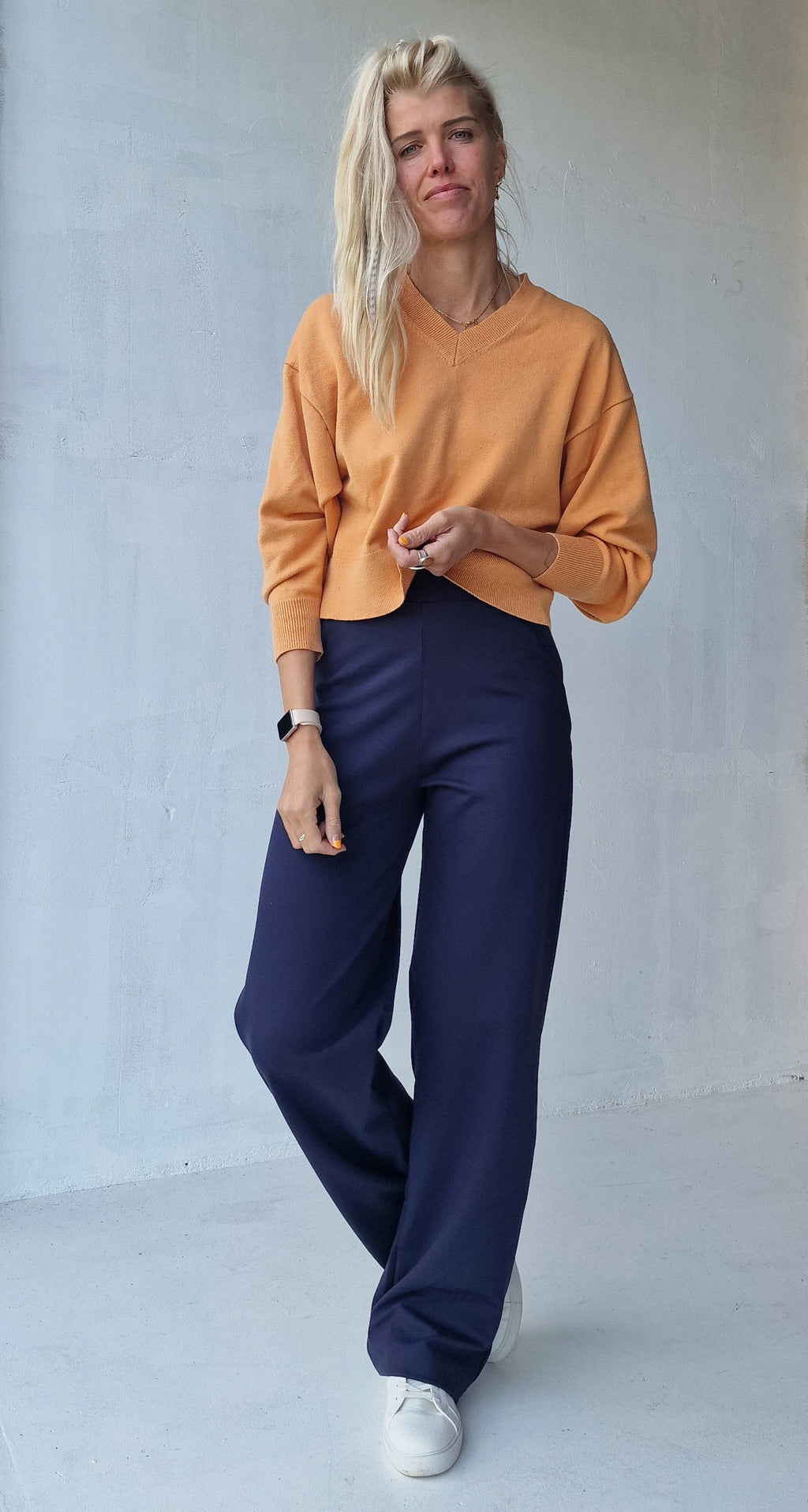 Extra lange Wide-Leg | Marineblau | Tall | Länge 36