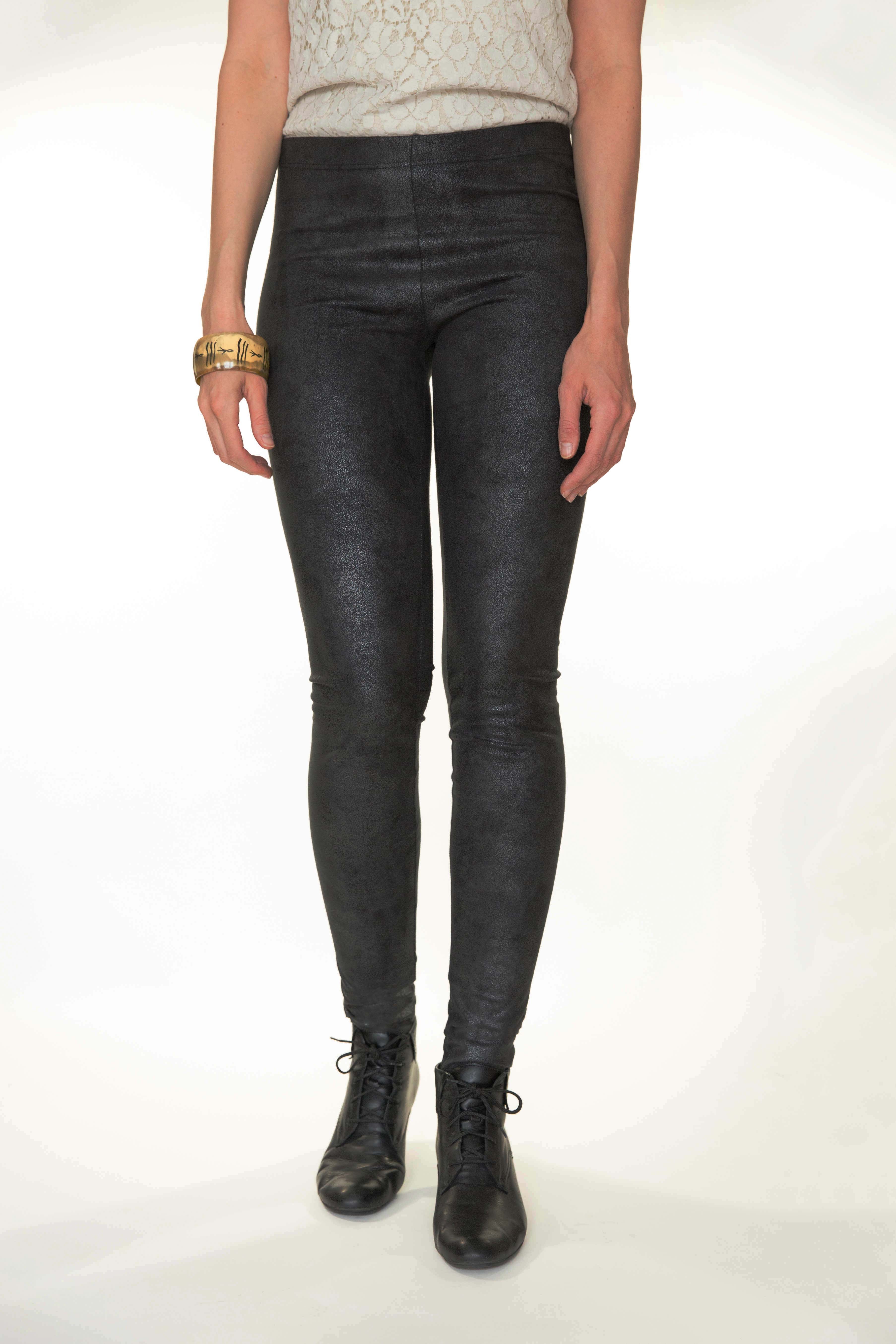Extra lange Leggings bordeaux | Länge 34 & 36
