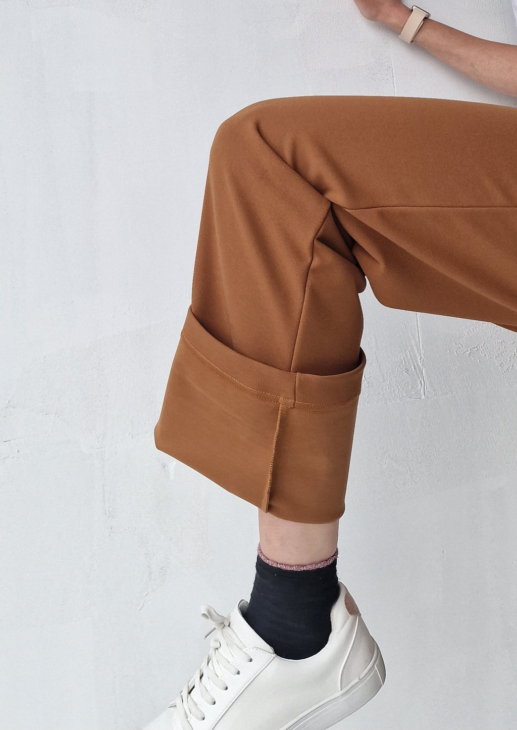 Extra langes, weites Bein | schwarz &amp; zacht | groß | Länge 36