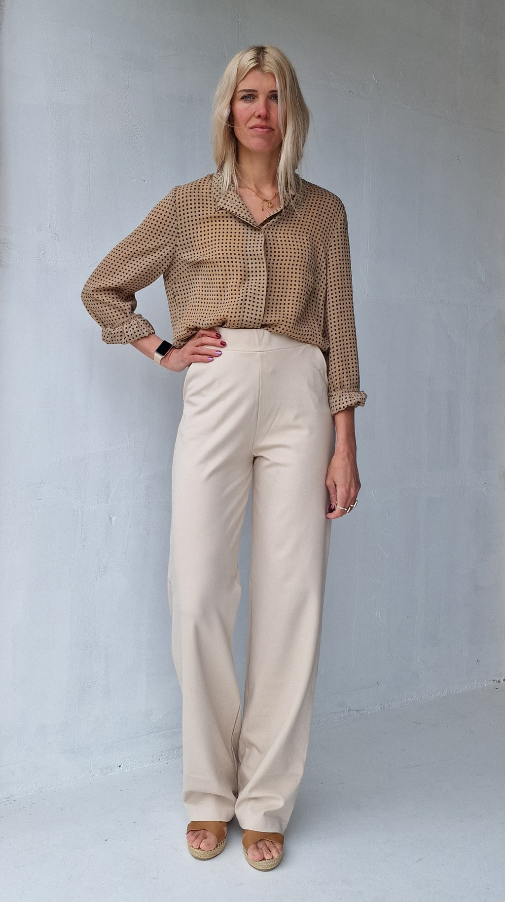 Extra lange Wide-Leg | Ecru | Tall | Länge 36