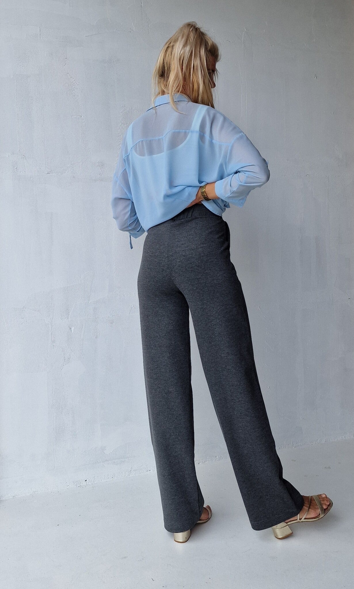 Extra langes, weites Bein | Dunkelgrau | Lang | Länge Größe 36