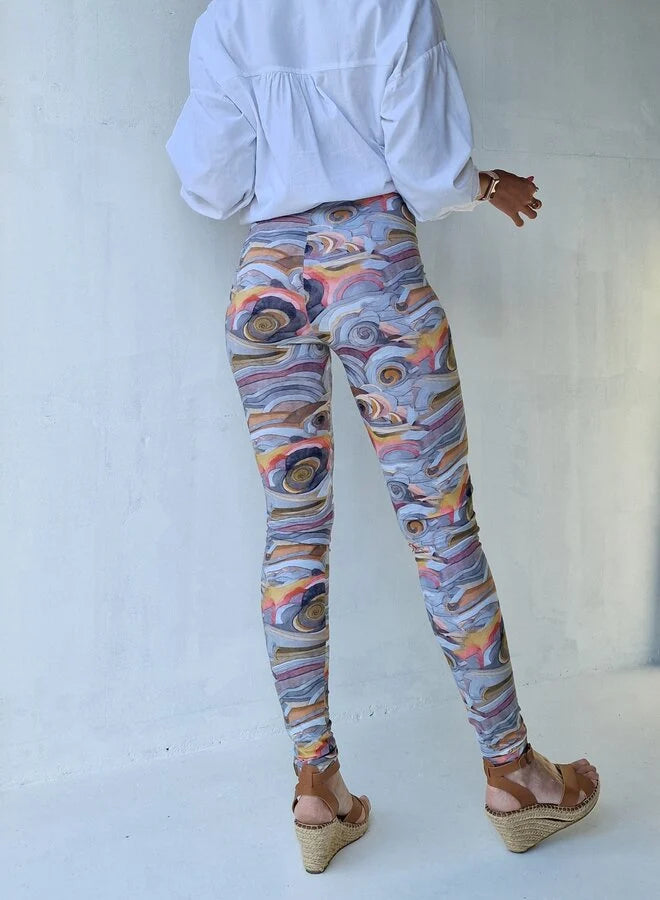 Extra lange Leggings grafisch | groß | Längenmaß 32, 34 und 36