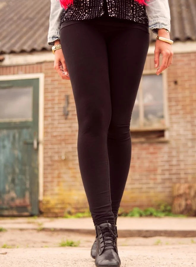 Extra lange schwarze Leggings | TALL | Längen 34 & 36