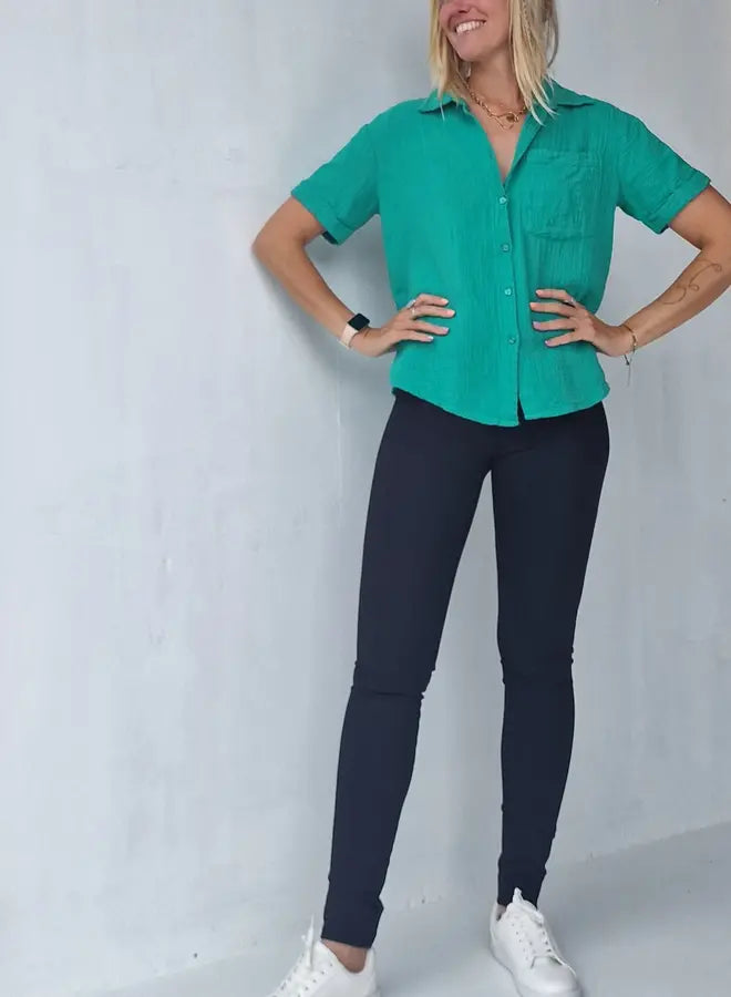 Extra lange Leggings | Elegantes Schwarz | Für große Größen | Länge Größe 36