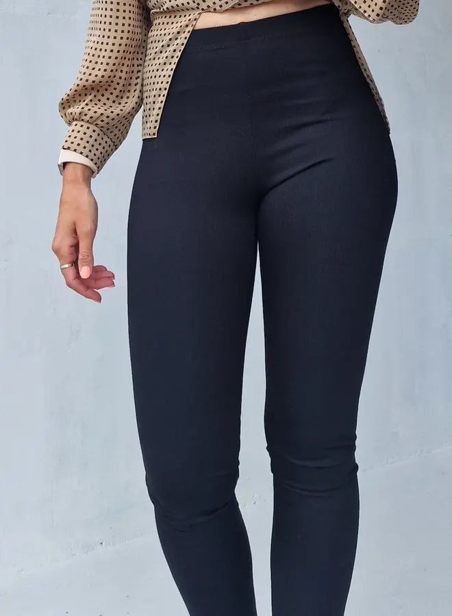 Extra lange Leggings | Elegantes Schwarz | Für große Größen | Länge Größe 36