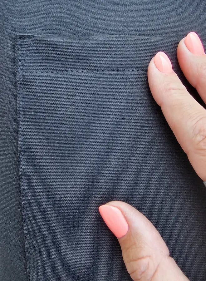 Extra lange Leggings | Elegantes Schwarz | Für große Größen | Länge Größe 36