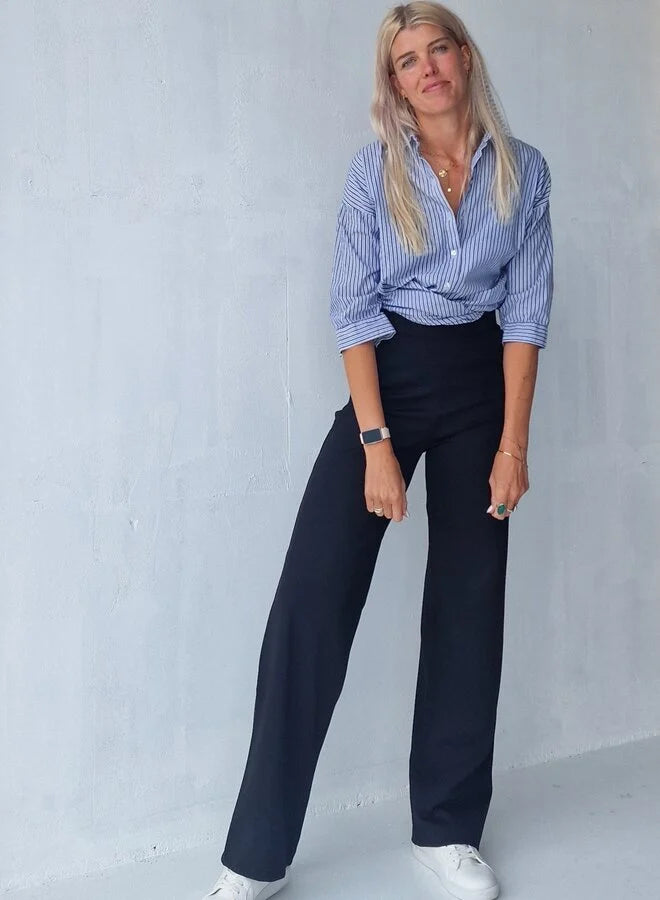 Extra langes, weites Bein | schwarz &amp; zacht | groß | Länge 36