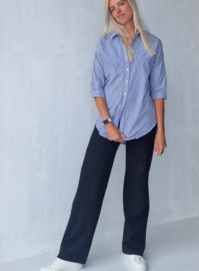 Extra langes, weites Bein | schwarz &amp; zacht | groß | Länge 36