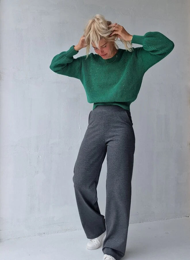 Extra langes, weites Bein | Dunkelgrau | Lang | Länge Größe 36