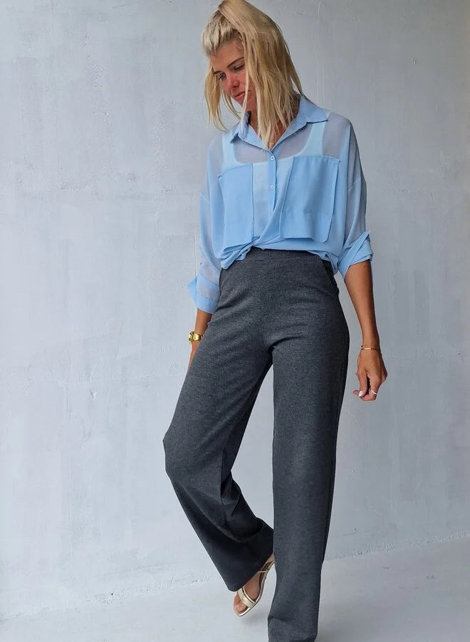 Extra langes, weites Bein | Dunkelgrau | Lang | Länge Größe 36