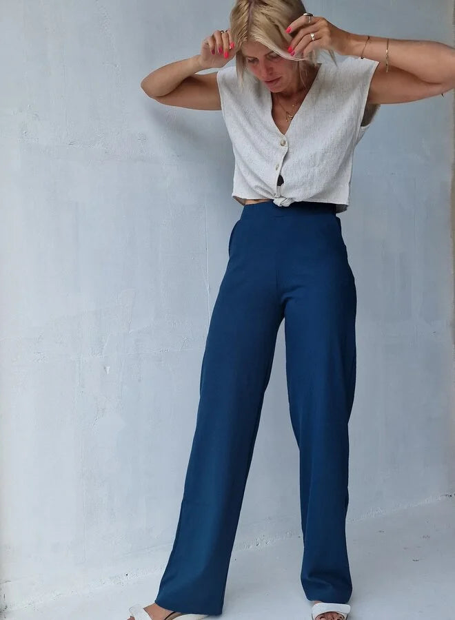 Extra langes, weites Bein | petrolfarben | lang | Längengrößen 32, 34 und 36