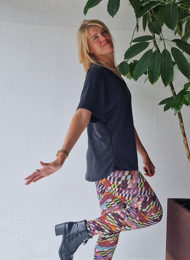 V-Ausschnitt Shirt Charlie | schwarz