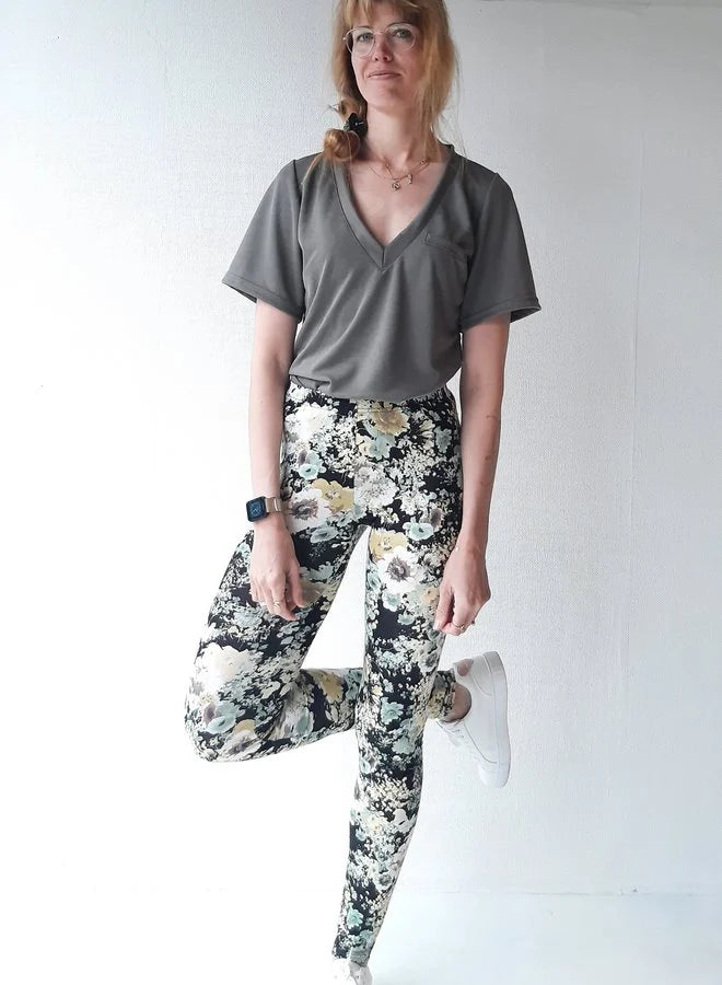 V-Ausschnitt-Shirt Charlie | olijfgroen