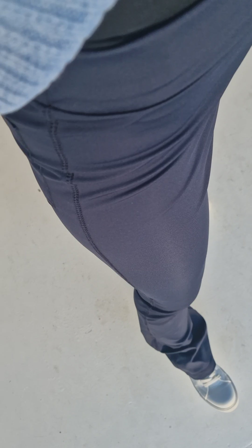 Extra lange Sportleggings | Steekzak &amp; Koordje | schwarz | groß | Längenmaß 32, 34 und 36