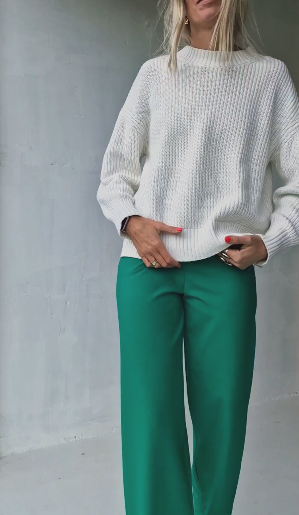 Extra langes, weites Bein | schwarz &amp; zacht | groß | Länge 36