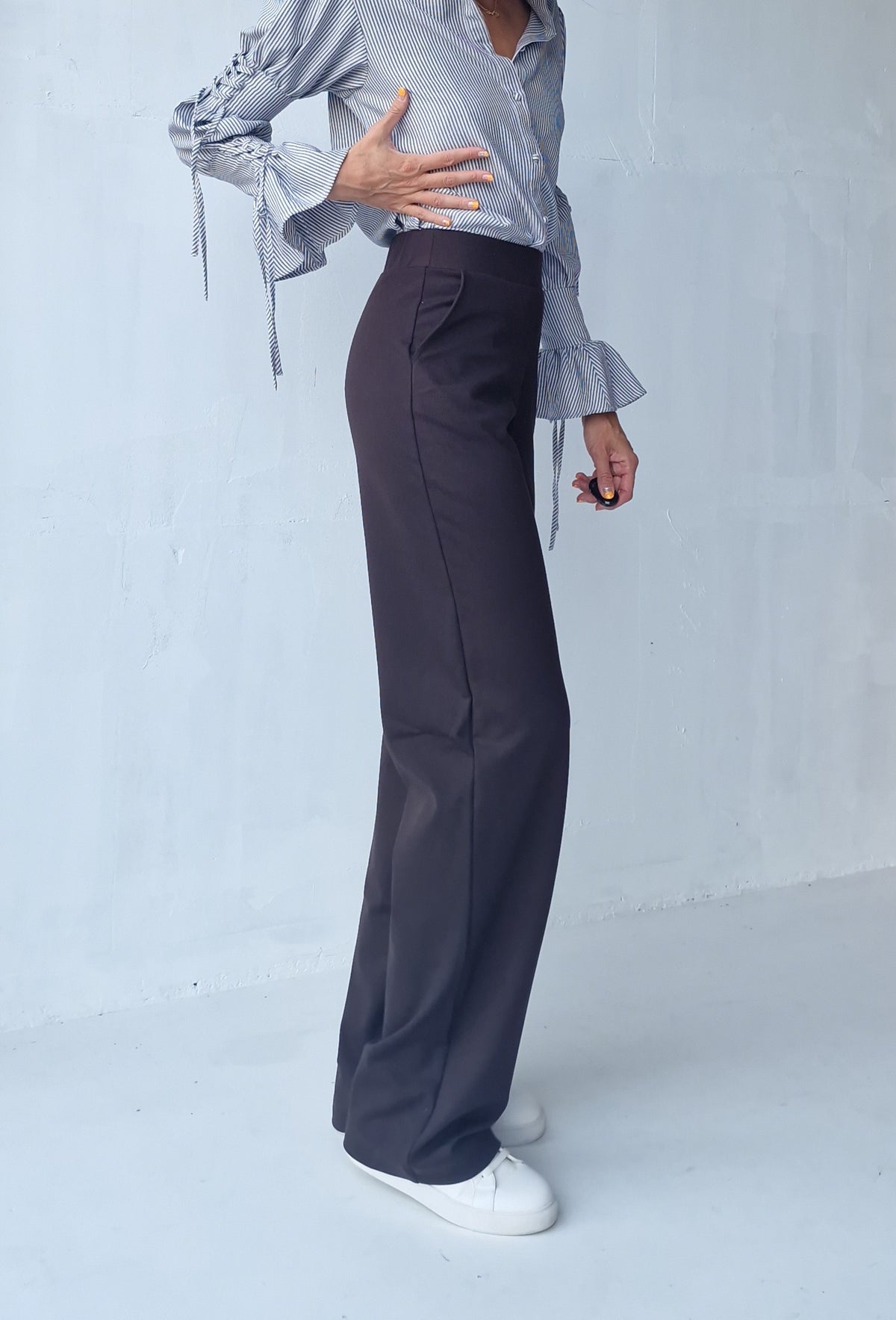 Extra lange Wide-Leg-Hose | schwarz | Länge 34 & 36