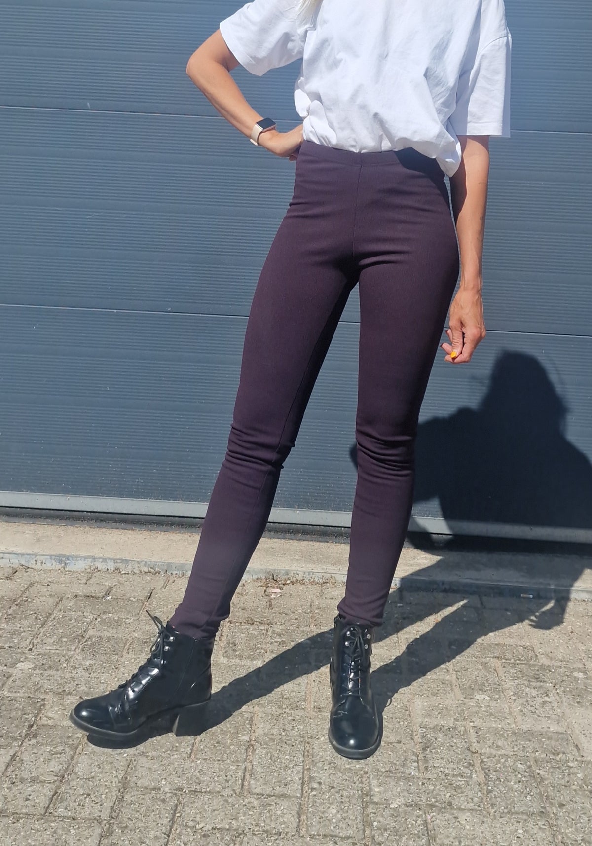 Extra lange Leggings in Marineblau | für große Größen | Längengrößen 34 und 36