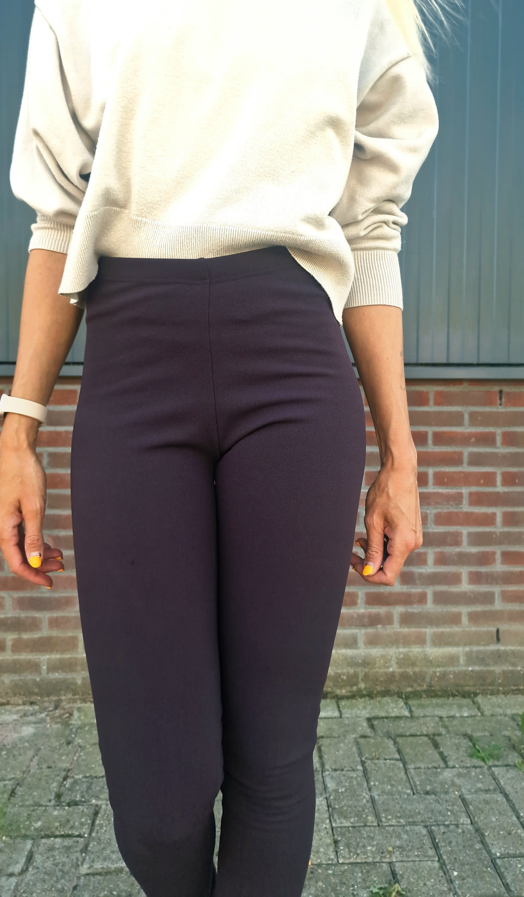 Extra lange Leggings in Marineblau | für große Größen | Längengrößen 34 und 36