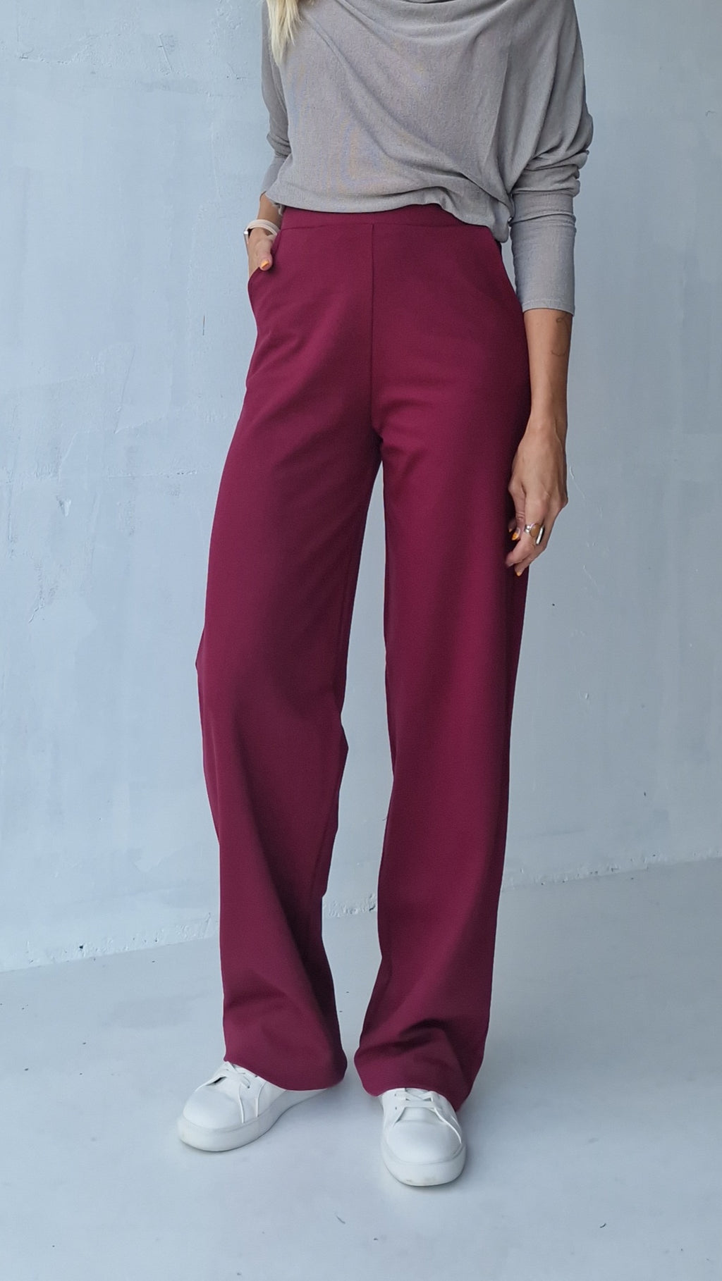 Extra lange Wide-Leg-Hose | schwarz | Länge 34 & 36