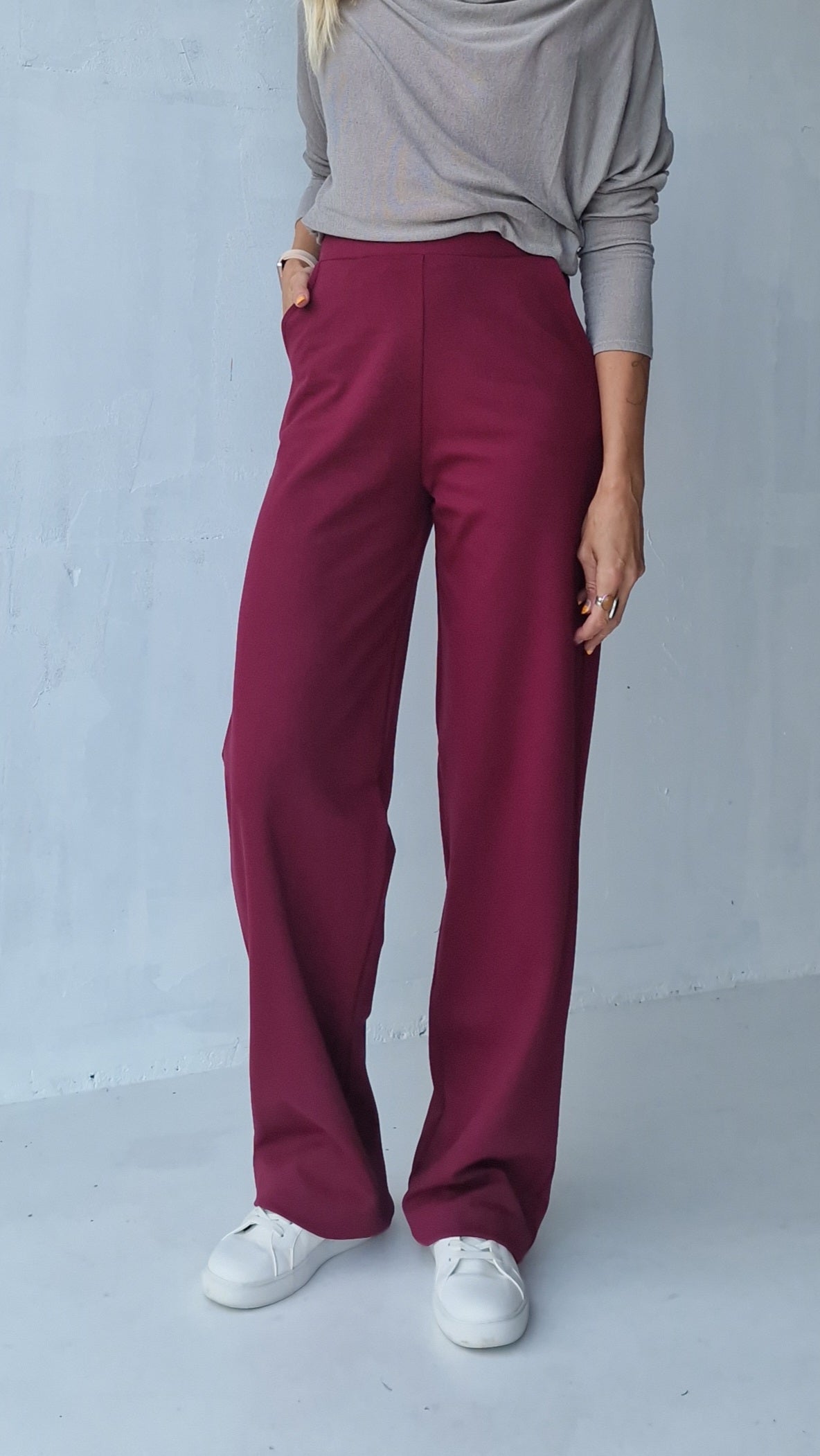 Extra lange Wide-Leg-Hose | schwarz | Länge 34 & 36