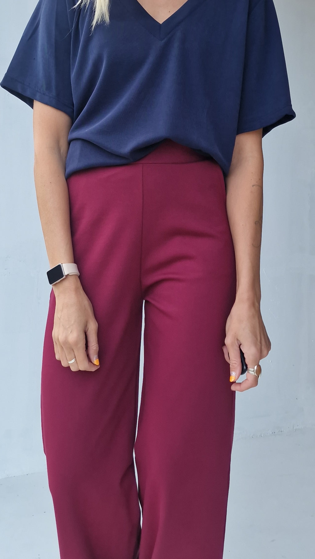 Extra lange Wide-Leg-Hose | schwarz | Länge 34 & 36
