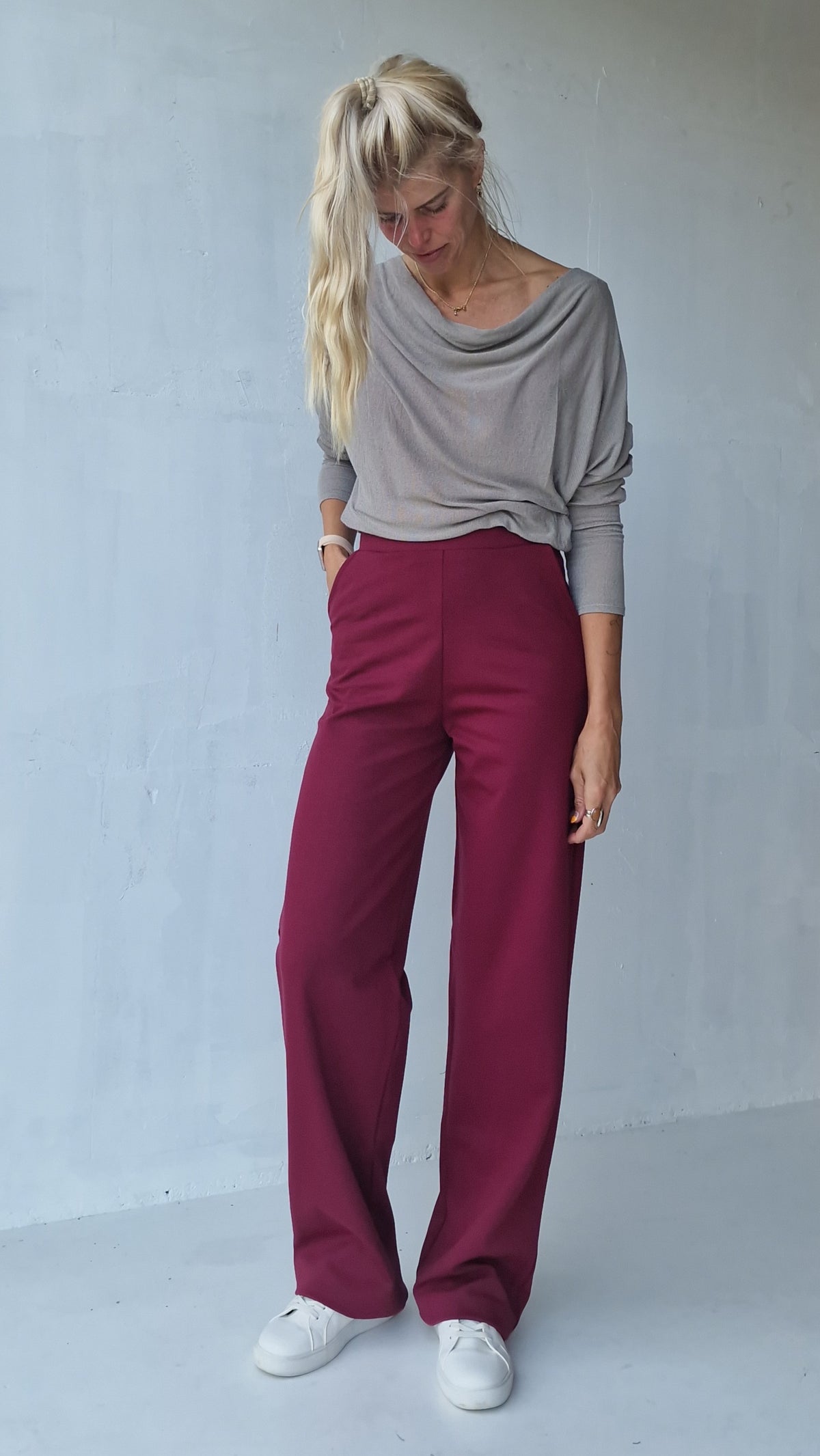 Extra lange Wide-Leg-Hose | schwarz | Länge 34 & 36